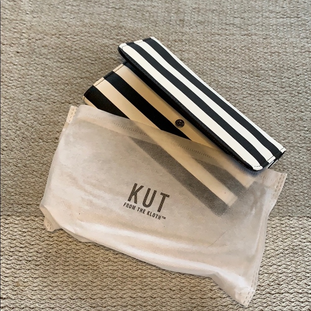 Cute striped clutch